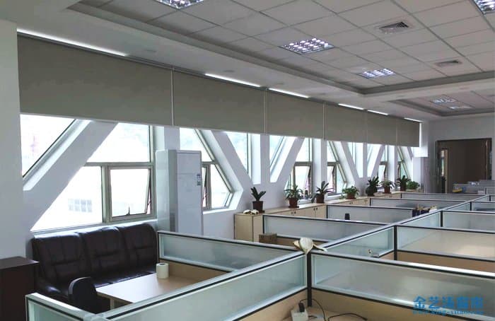 佛山順德大良窗簾工程_紅崗工業區榮順電氣辦公室窗簾安裝