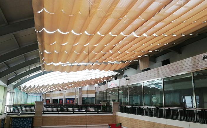 佛山順德區陳村順聯廣場電動天棚簾窗簾工程