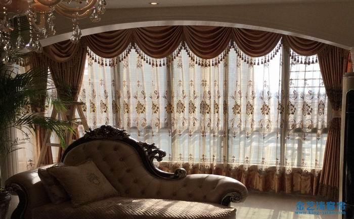 辦公室落地窗簾設計有什么技巧 布藝簾