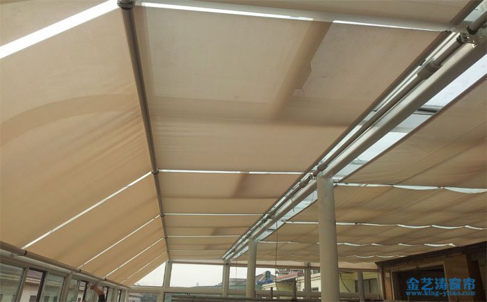 南海定做fss卷軸式天棚簾價(jià)格以及南海天棚簾廠家推薦 fss卷軸式天棚簾